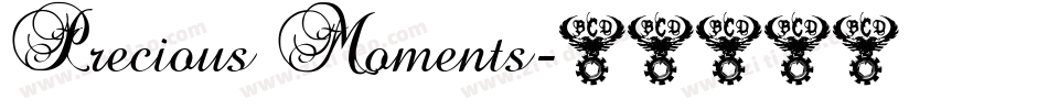 Precious Moments字体转换